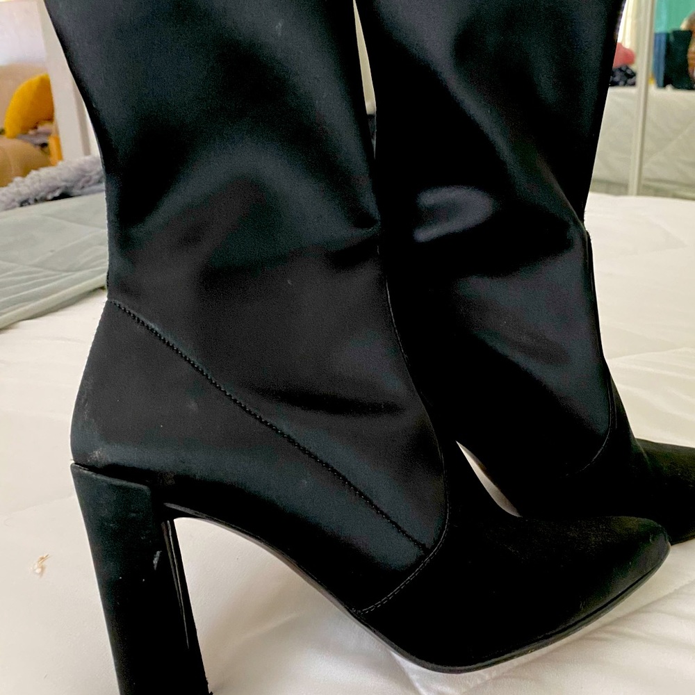 Stuart weitzman Sock Booties black/ Comfy heel